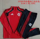 2025-2026 Flamengo club red black soccer uniforms with Long Trousers B25120