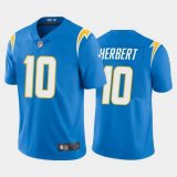 Youth Nike Chargers #10 Justin Herbert skyblue Color Rush Limited Jersey