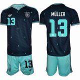 2026-2027 Germany Team #13 MULLER navy green soccer jerseys away