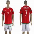 2016 Hungary club DZSUDZSAK #7 red soccer jersey home 2016 Hungary club DZSUDZSAK #7 red soccer jersey home