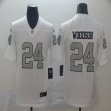 Nike Oakland Raiders #24 Charles Woodson White Color Rush Limited Jersey