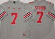 Ohio State Buckeyes #7 CJ Stroud gray college football jerseys-PNS