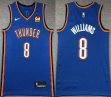 Nike Oklahoma City Thunder #8 Jalen Williams blue nba jersey