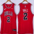 Nike Chicago Bulls #2 Lonzo Ball red nba basketball jerseys city blue 75th-XD 01