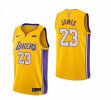 Youth Nike Los Angeles Lakers 23 LeBron James yellow basketball jersey