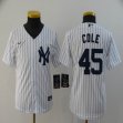 Youth Nike New York Yankees #45 Luke Voit white majestic baseball jerseys