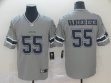 Dallas Cowboys #55 Leighton Vander Esch Nike Gray Color Rush Limited Jersey Inverted version