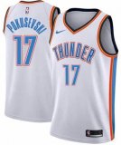 Oklahoma City Thunder #17 Aleksej Pokusevski white nba jerseys Hot press font