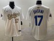 2025 Nike Los Angeles Dodgers #17 Shohei Ohtani white fashion majestic baseball jerseys 07