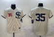 Chicago White Sox #35 white fashion Baseball Jersey-BD 01