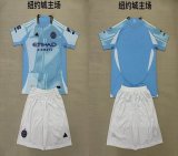 2025-2026 New York City club skyblue white kid soccer jerseys home