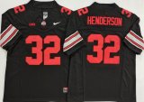 Ohio State Buckeyes #32 Treveyon Henderson black college football jerseys