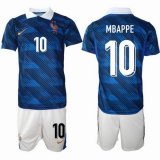 2026 France team #10 MBAPPE blue white soccer jerseys home