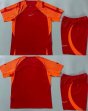 Custom Nike red orange soccer jerseys