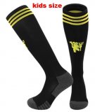 2025-2026 Manchester United Club black kid soccer socks second away