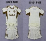 2025-2026 New York Red Bulls club beige kid soccer uniforms