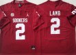 Oklahoma Sooners #2 CeeDee Lamb red college football jerseys-PNS