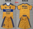 2026-2027 Tigres UANL club yellow kids soccer jerseys home