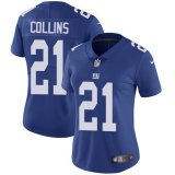 Women Giants #21 Landon Collins Nike blue Color Rush Limited Jersey