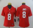 Women Nike New York Giants #8 Daniel Jones red Color Rush Limited Jersey