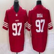 Nike 49ers #97 Nick Bosa red Color red Nike Vapor F.U.S.E. Limited Jersey 03