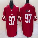 Nike 49ers #97 Nick Bosa red Color red Nike Vapor F.U.S.E. Limited Jersey 03