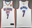 Nike oklahoma City Thunder #7 Chet Holmgren white basketball jersey-XD