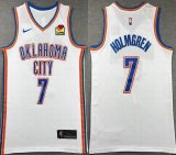 Nike oklahoma City Thunder #7 Chet Holmgren white basketball jersey-XD