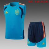 2026-2027 Spain team blue soccer vest uniforms D26017