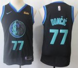 Youth Dallas Mavericks #77 Luca Doncic kid nike black nba jerseys-LT
