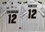 Colorado Buffaloes #12 Travis Hunter white college football jerseys-PNS 01