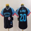 Youth National League #20 Pete Alonso Nike Navy 2024 MLB All-Star Game Limited Player Jersey