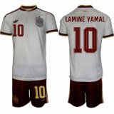 2026 World Cup Spain team #10 LAMINE YAMAL white red soccer jerseys away