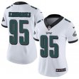 Women Nike Philadelphia Eagles #95 Mychal Kendricks white Color Rush Limited Jersey