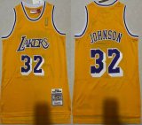 Youth Los Angeles Lakers 32# Magic Johnson yellow basketball Jerseys