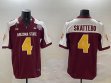 Arizona State #4 Cam Skattebo red white college football jerseys-BD