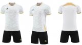 Custom white black soccer jerseys