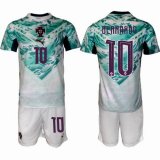 2026-2027 Portugal team #10 BERNARDO white green soccer jerseys away