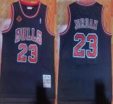 Chicago Bulls #23 Michael Jordan blue throwback nba basketball jersey-XD