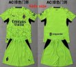 2026-2027 AC Milan club green kids goalkeeper soccer jerseys
