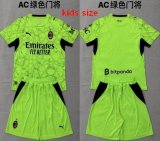 2026-2027 AC Milan club green kids goalkeeper soccer jerseys