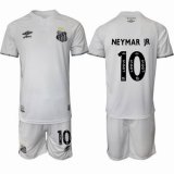 2025-2026 Santos FC #10 NEYMAR JR white soccer jerseys home