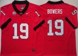 Georgia Bulldogs #19 Brock Bowers Red College Football Jerseys-PNS