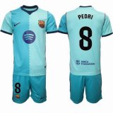 2026-2027 Barcelona club #8 PEDRI skyblue soccer jerseys second away