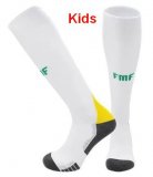 2026 Mexico team white green kids soccer socks away