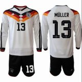 2026 World Cup Germany Team #13 Muller white black long sleeves soccer jerseys home