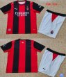 2026-2027 AC Milan club red black kids soccer jerseys home