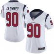 Women Houston Texans 90 Jadeveon Clowney white Color Rush Limited Jersey