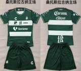 2026-2027 Santos Laguna club green white soccer jerseys home