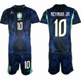 2026-2027 Brazil team #10 NEYMAR JR blue soccer jerseys away